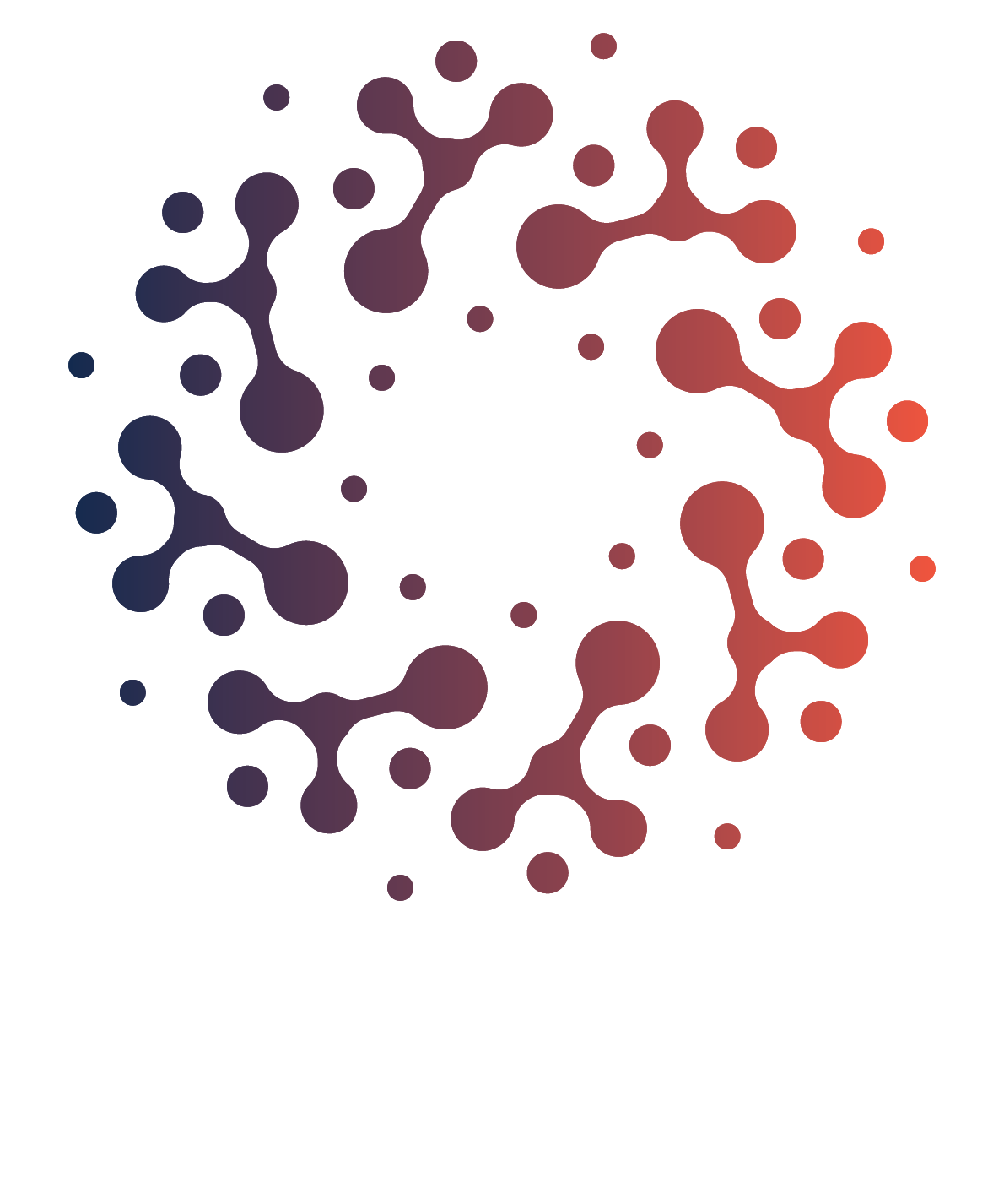 Vertical logo white text