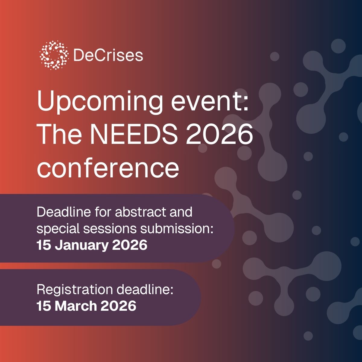 Image for article: The upcoming NEEDS 2026 conference - keynote speakers and deadlines