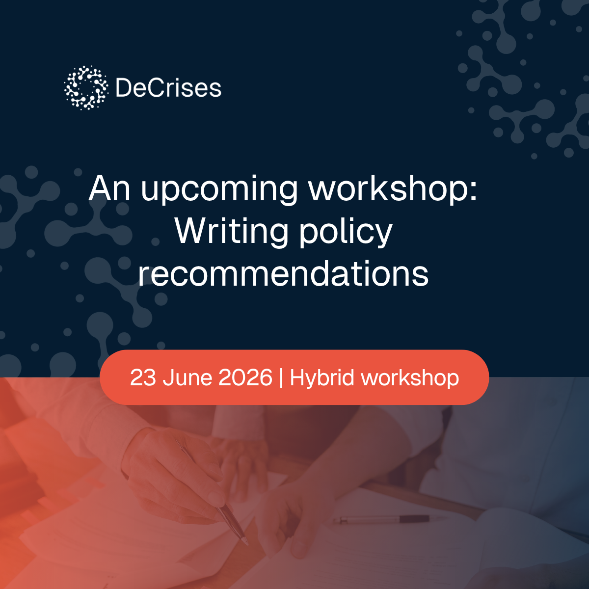 Featured image for: An upcoming workshop on writing policy recommendations